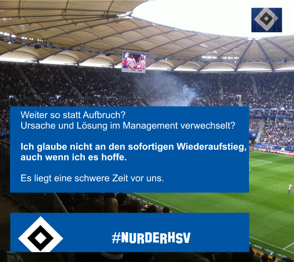 #nurderHSV – meine Sicht zum Abstieg in die 2. Liga