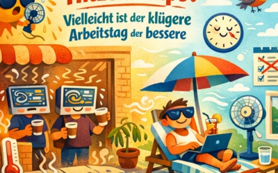 Produktiv bis zum Hitzekollaps? Vielleicht ist der klügere Arbeitstag der bessere